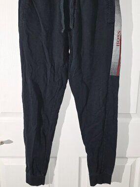 BOSS Hugo Boss Black Logo Stripe Jogger Sweatpants Men's XS